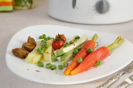 Vegetarian low-calorie lunch photo