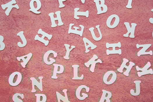 Wooden letters - background photo