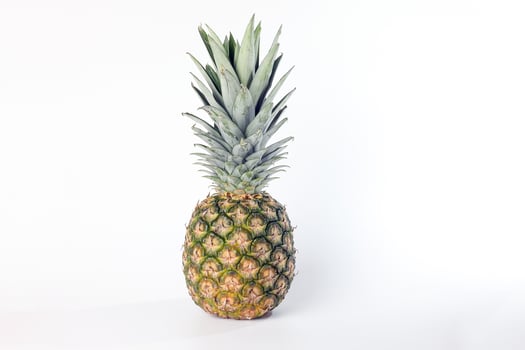 Pineapple whole rough skin slice chopped photo
