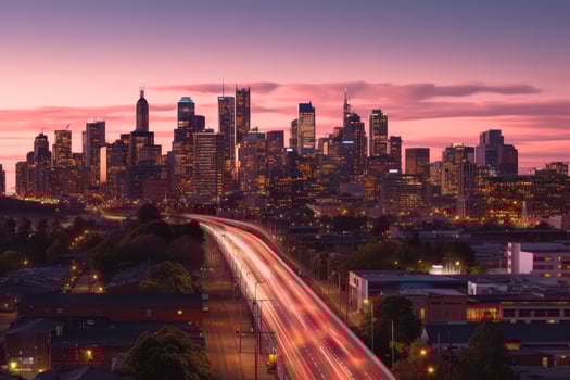 futuristic city landscape photo