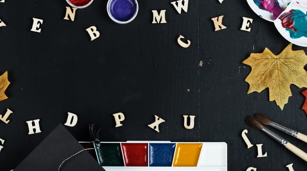 Back to school colorful background. photo