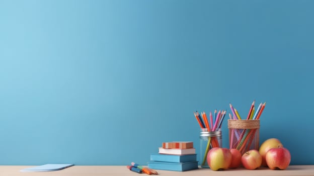 Back to school background. Illustration photo