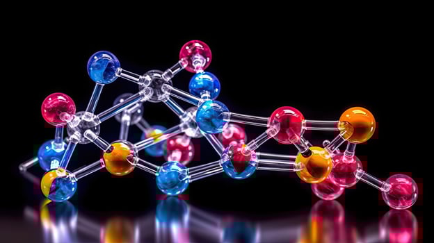 Human cell biology DNA molecular structure. . photo