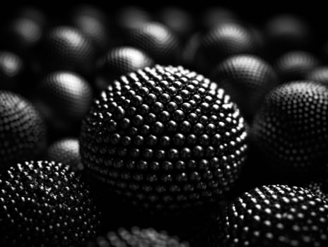 Futuristic abstract spheres geometric background created with technology photo