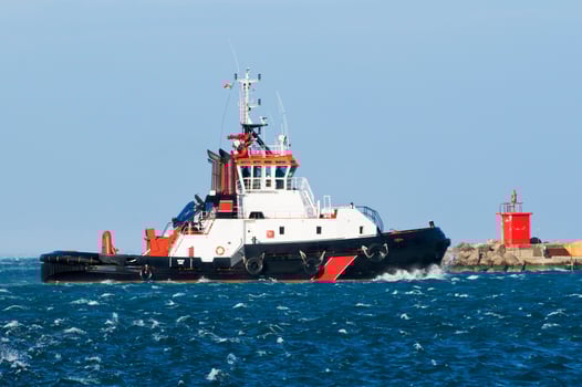 Tug Boat in a Rough Sea photo
