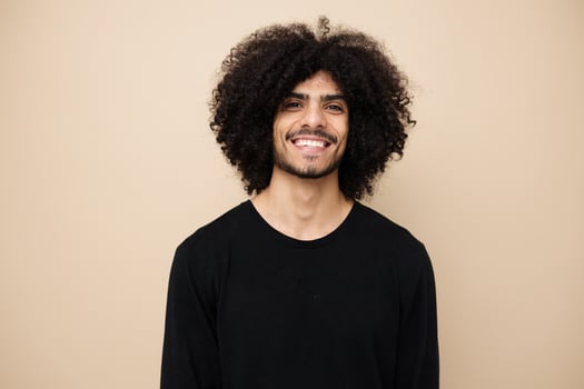 handsome man stylish hairstyle casual wear Lifestyle unaltered photo