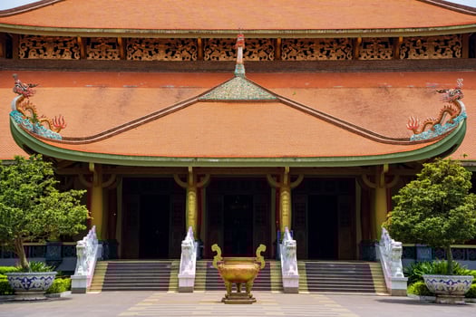 Morning at Ben Duoc Temple, Cu Chi, Ho Chi Minh city, Vietnam. photo