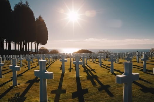 national cemetery, generate ai photo