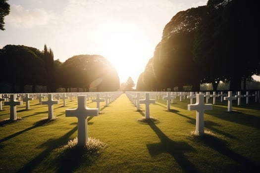 national cemetery, generate ai photo