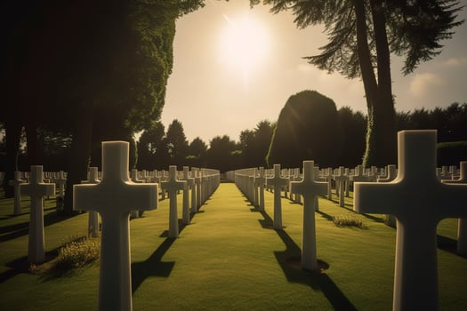 national cemetery, generate ai photo