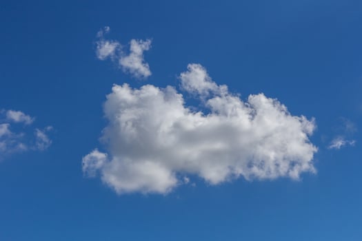 clouds in the blue sky photo
