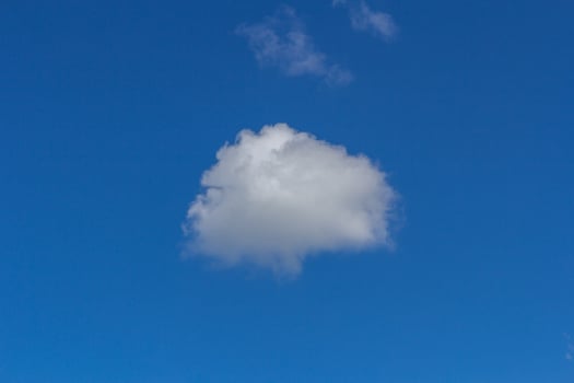 clouds in the blue sky photo