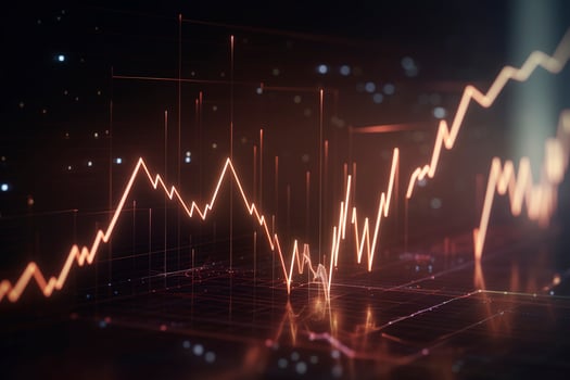 A wave of connecting lines and dots the concept of big data and technology abstract background with dynamic wave with , generate ai photo