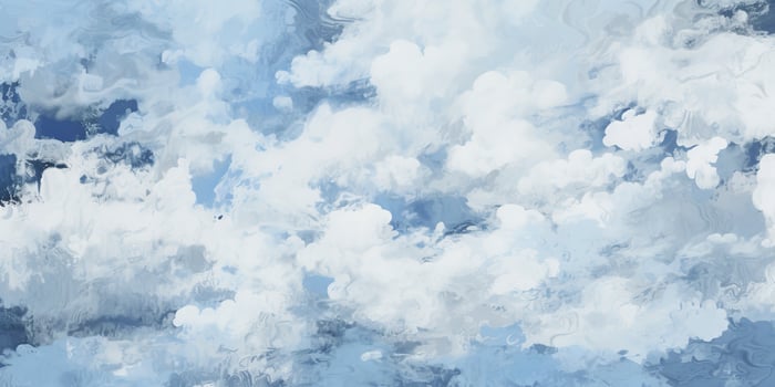 Hand painted blue sky watercolor abstract colorful background , generate ai photo