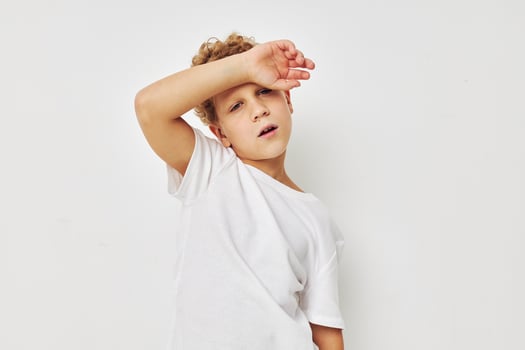 Photo of young boy children's style fashion emotions childhood unaltered