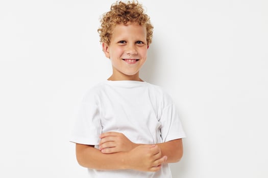 funny children hug friendship boy and girl together photo