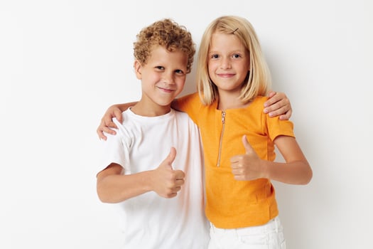 Boy and girl Friendship together posing emotions lifestyle unaltered photo