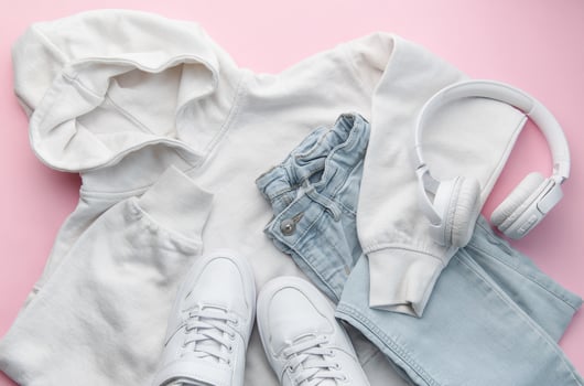 Set of  casual clothes and accessories photo