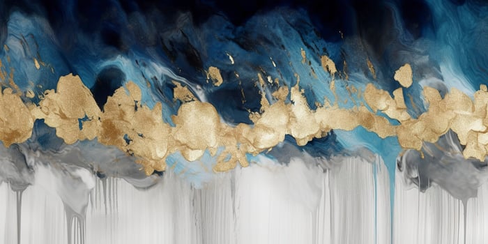 3d abstract marble wallpaper for wall decor. Resin geode and abstract art, functional art, like watercolor geode painting. golden, blue, turquoise, and gray background, generate ai photo