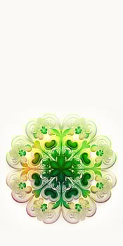 Isolated Beautiful Floral Mandala Pattern. 3D Render. photo