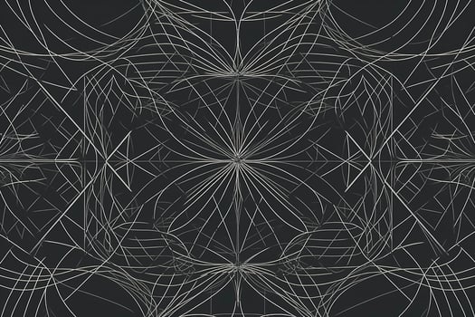 Gray geometric art pattern. Line art for creative design of posters, cards, wallpapers, banners, websites, prints etc. Works of modern art, generate ai photo