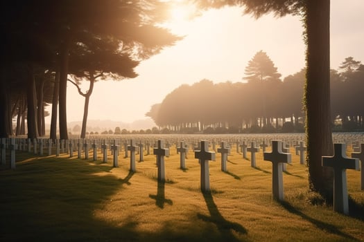 national cemetery, generate ai photo