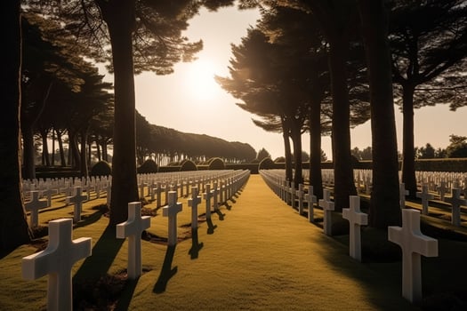 national cemetery, generate ai photo