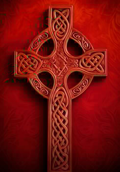 Crucifixion Of Jesus Christ - Cross At Sunset, generate ai photo