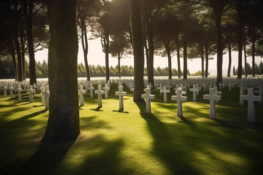 national cemetery, generate ai photo