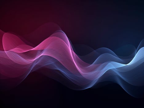 abstract wave background with blue, pink and black lines, in the style of light purple and red, uhd image, sparse backgrounds, smokey background, generate ai photo