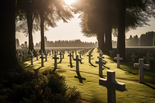 national cemetery, generate ai photo