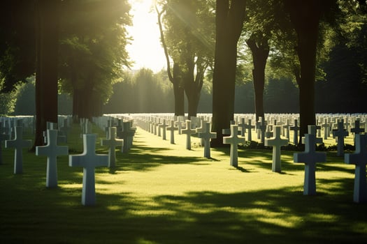 national cemetery, generate ai photo