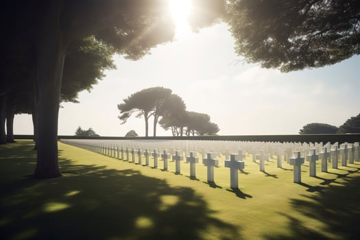national cemetery, generate ai photo