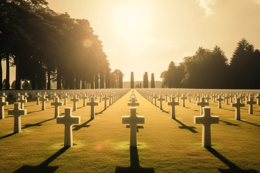 national cemetery, generate ai photo