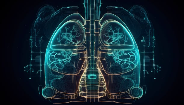 Smoky lungs of a smoker on a dark background isolate medical concept 3d illustration photo