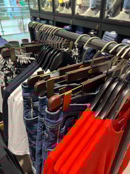 men's clothes on a hanger in a store photo