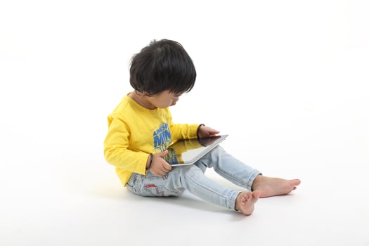 South East Asian young father mother daughter son parent boy girl child activity indoor photo