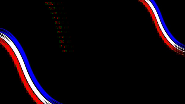 Black background with France flag ribbon design photo