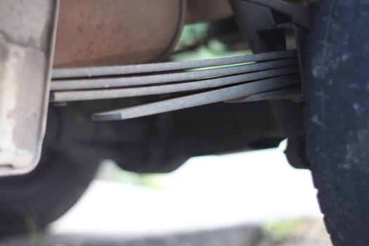 Leaf spring suspension of pickup car photo