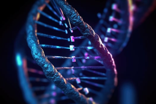 DNA strand. Helix molecular structure. photo