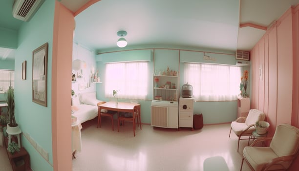 Modern luxury apartment with comfortable furniture and elegant decoration inside generated by AI photo