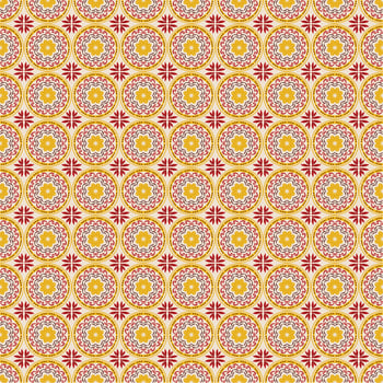 New Year Floral Seamless Pattern Background Garden Nature Damask Aboriginal Ornament Art photo