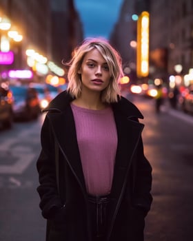 Woman in trendy outfit. Illustration photo
