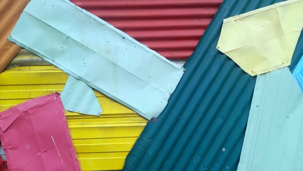 High contrast background, colorfull wall photo