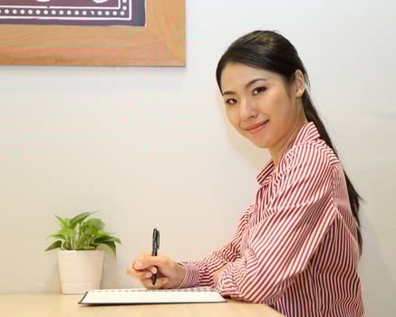 Young south east Asian middle eastern man woman business colleague outdoor stand pose photo