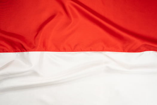 Wavy Indonesian national flag background photo