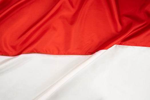 Wavy Indonesian national flag background photo