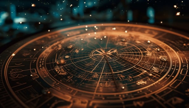 Explore the world cultures with antique cartography equipment generated by AI photo