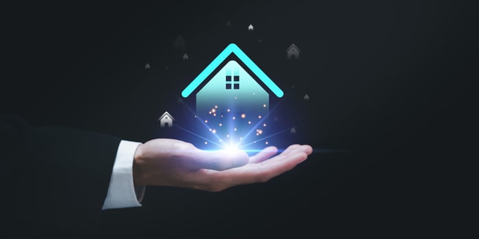 The concept of finding a location to invest in real estate ,real estate business ,Investment in real estate, houses and land ,appraisal of property value ,Buying or mortgaging a home photo