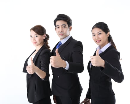 Young south east Asian middle eastern man woman student business colleague photo